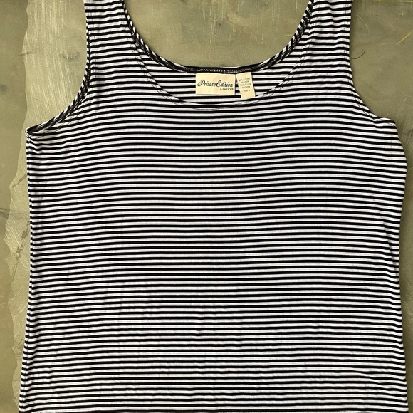 Classic striped blouse sz xl - Picture 2 of 3